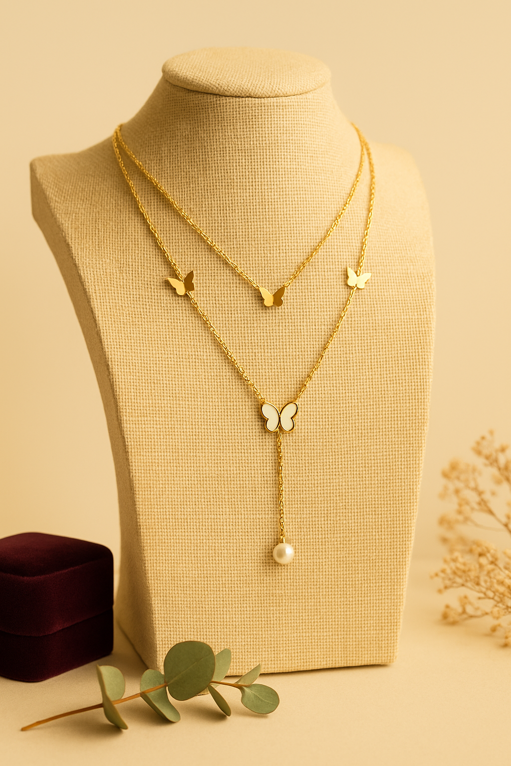 Butterfly Kiss Anti Tarnish Necklace