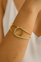 Golden Orbit Anti Tarnish Braclete