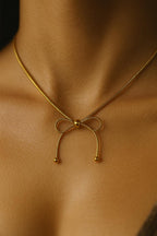 Ribbon Aura Anti Tarnish Necklace