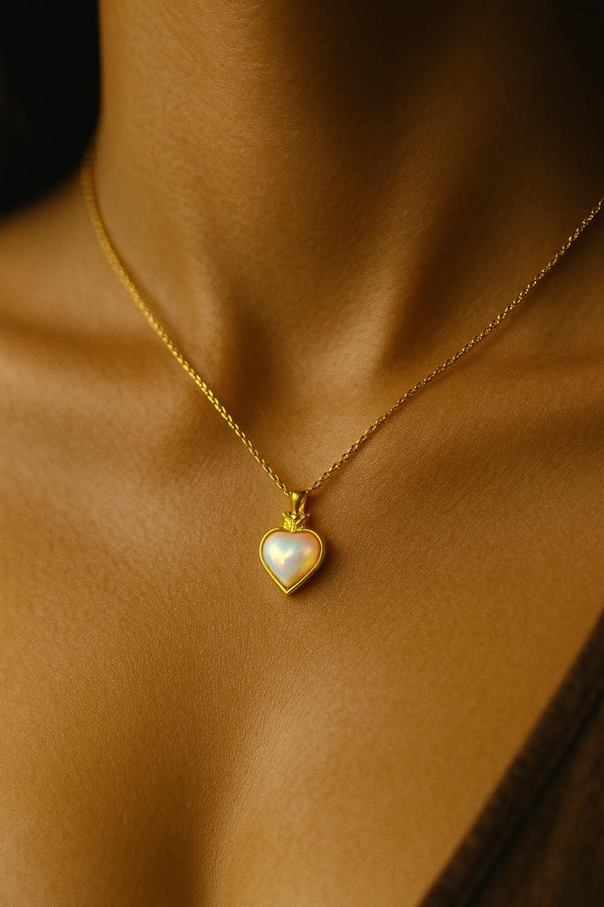 Luna Heart Anti Tarnish Necklace