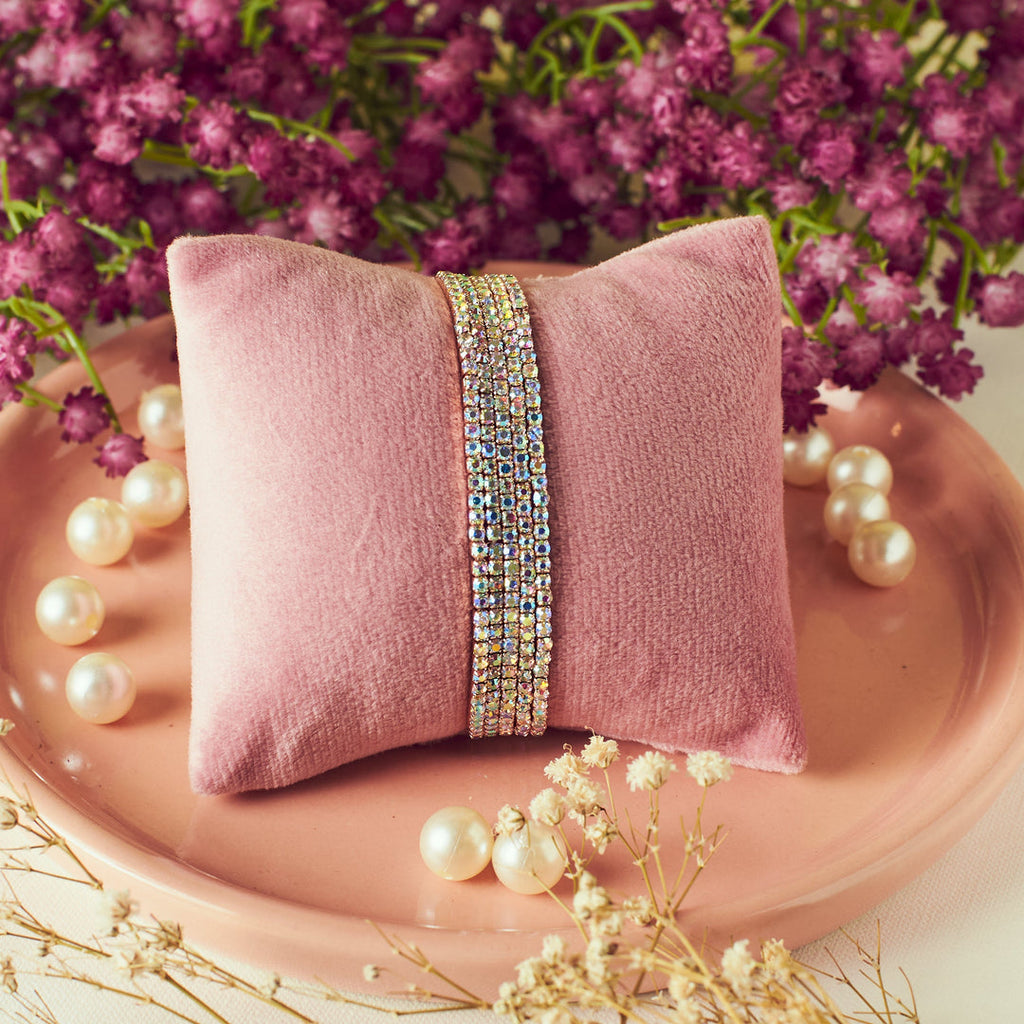 Multi colour stretchable bracelets [Set of 5]