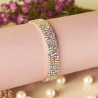 Gold stretchable bracelets [Set of 5]