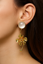Gilded Petals Anti Tarnish Earrings