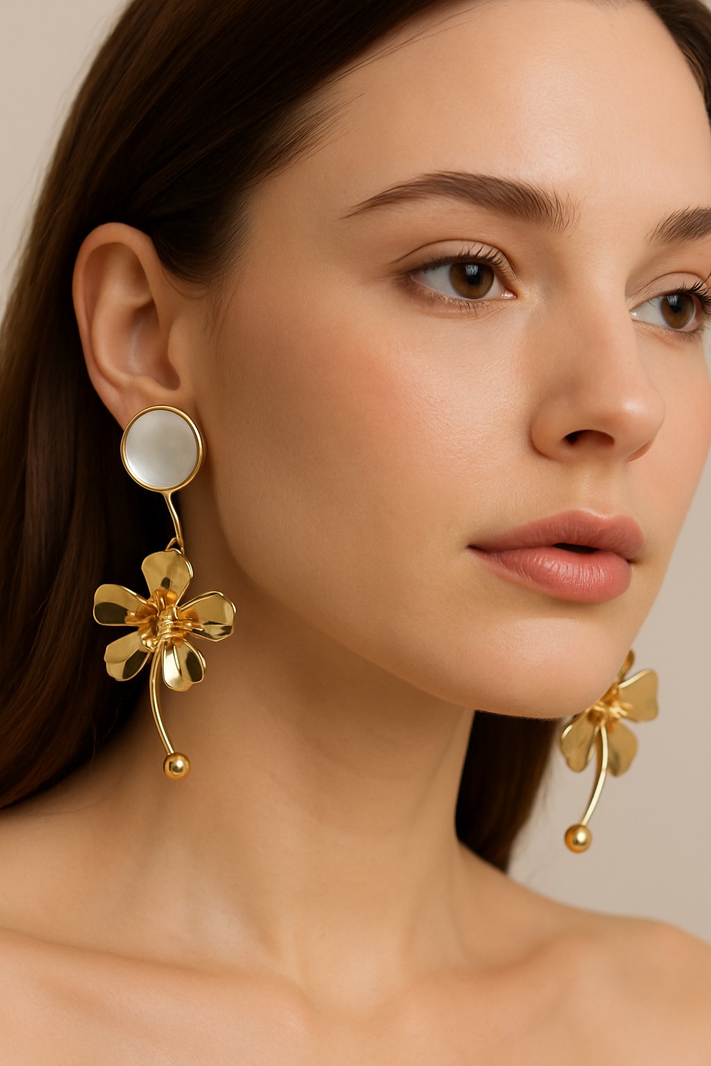 Gilded Petals Anti Tarnish Earrings