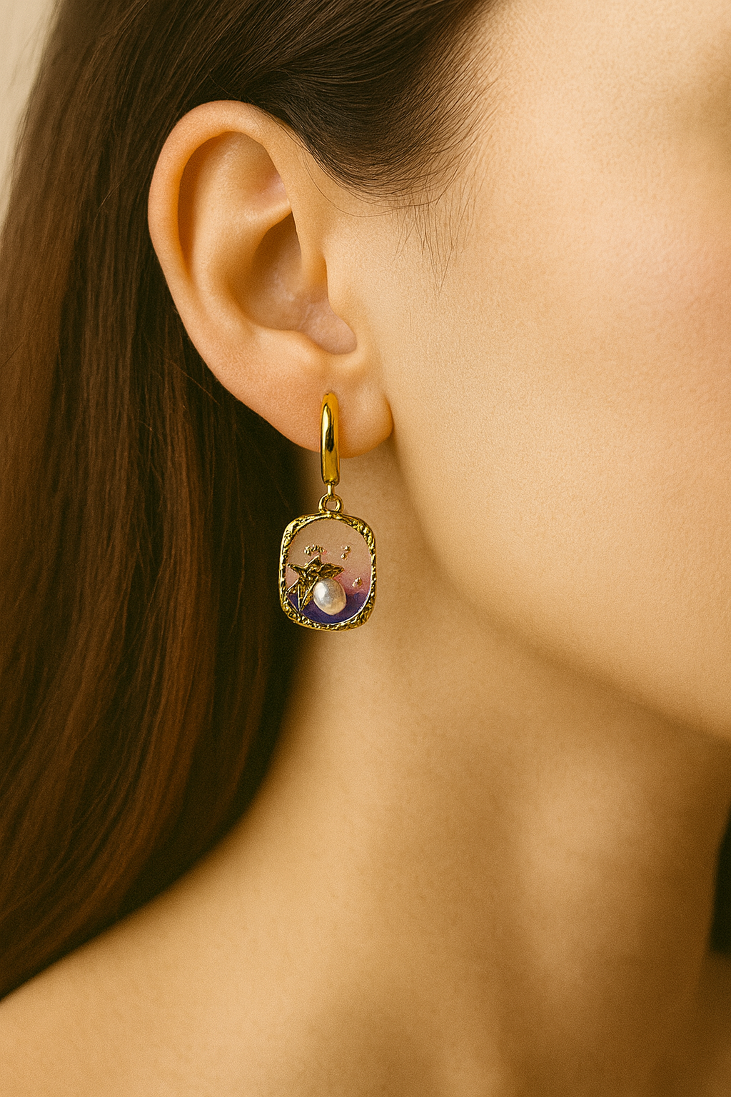 Luna Rosé Anti Tarnish Earrings