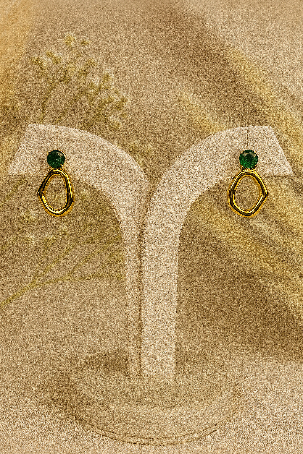 Green Mist Anti Tarnish Earrings