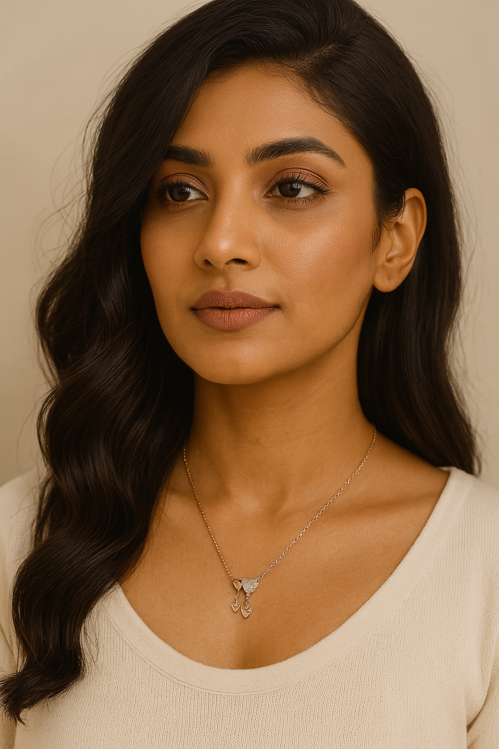 Petite Hearts Anti Tarnish Necklace