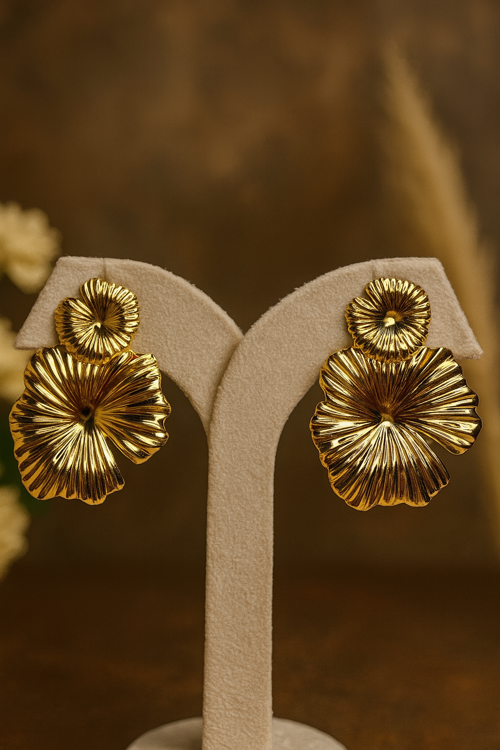 Golden Muse Anti Tarnish Earrings