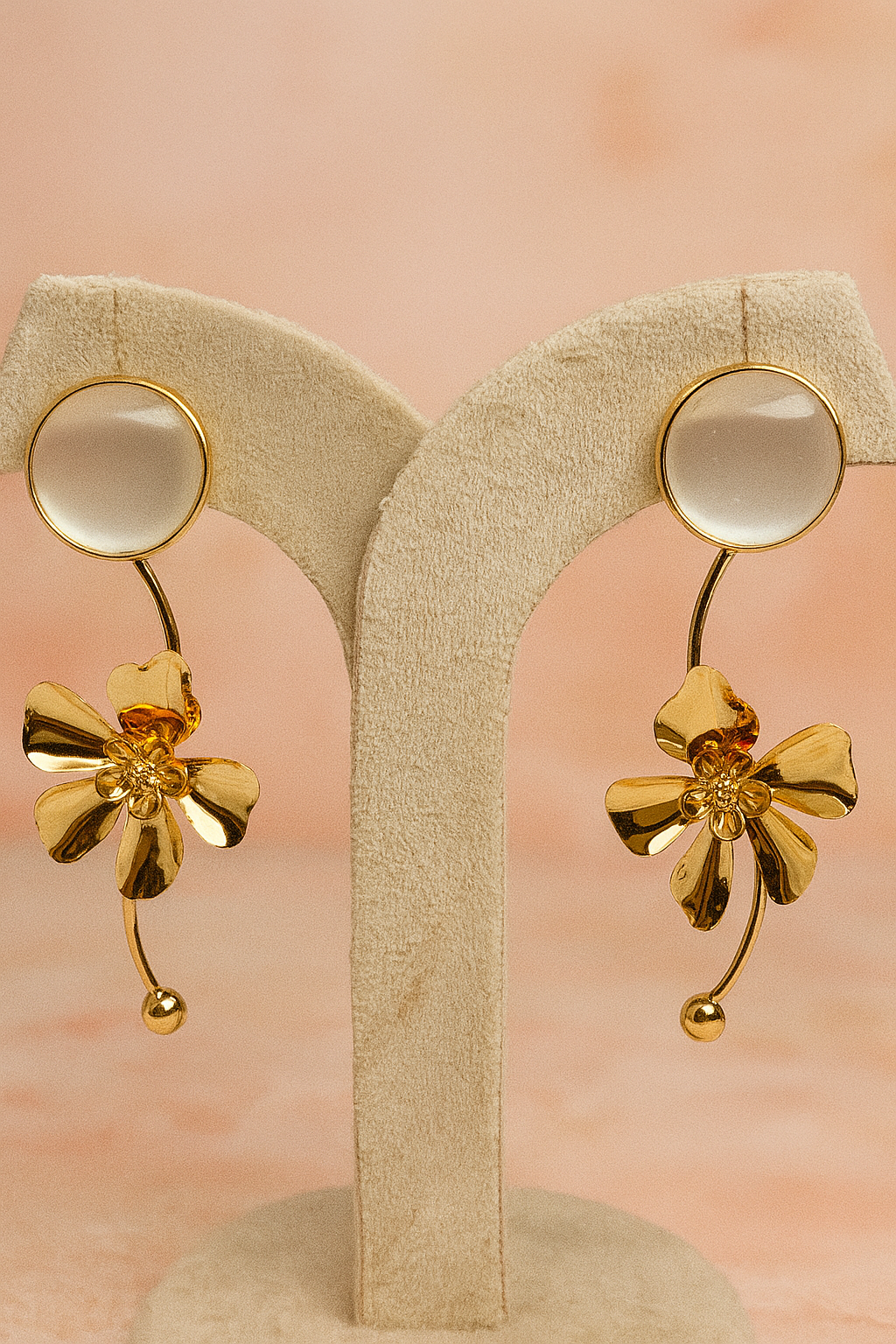 Gilded Petals Anti Tarnish Earrings