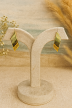 Golden Strata Anti Tarnish Earrings