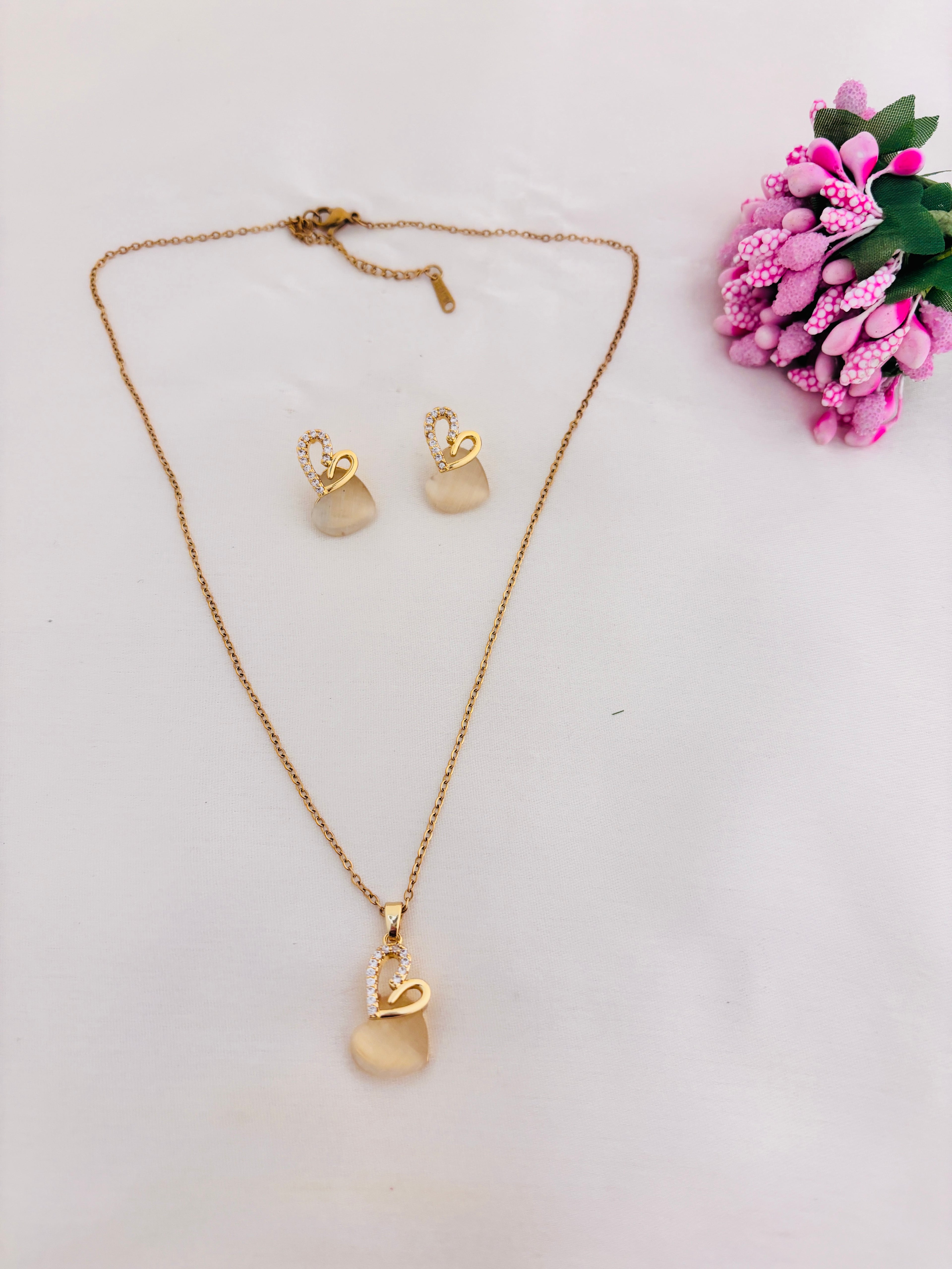 Honey Heart Anti Tarnish Necklace