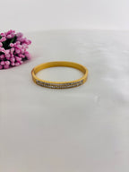 Duo Dazzle Thin Wrist Anti Tarnish Bracelet