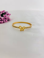 Luxe Bow Thin Wrist Anti Tarnish Bracelet