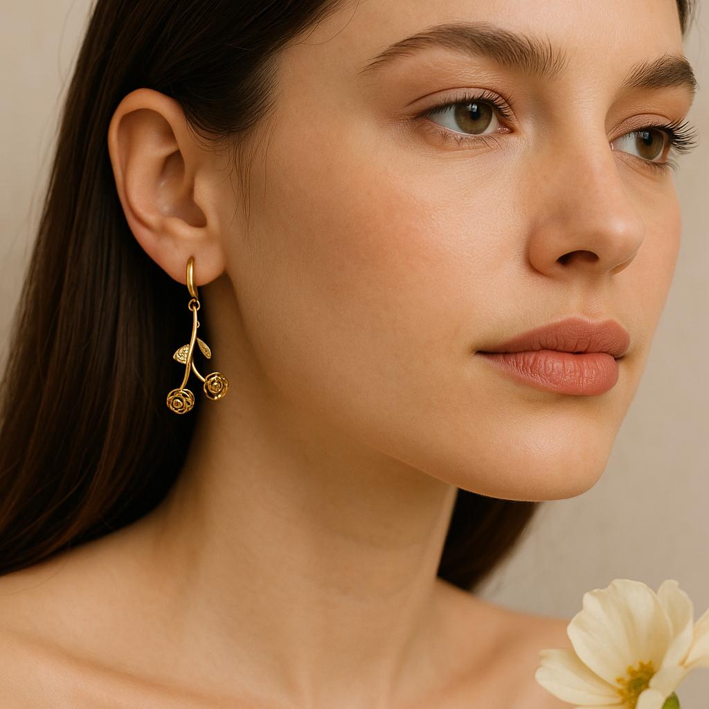 La Rose Anti Tarnish Earrings