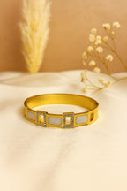 Frosted Gleam Thin Wrist Anti Tarnish Bracelet