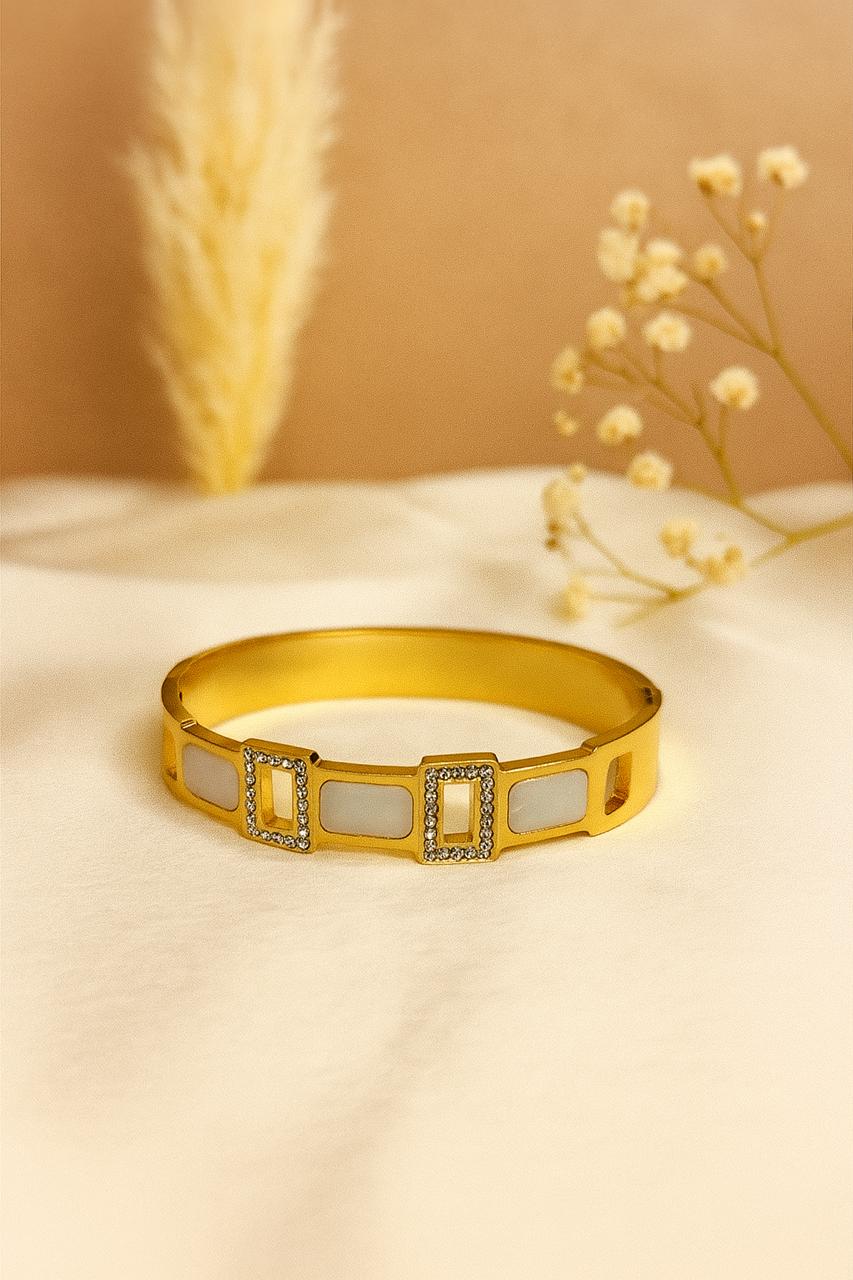 Frosted Gleam Thin Wrist Anti Tarnish Bracelet