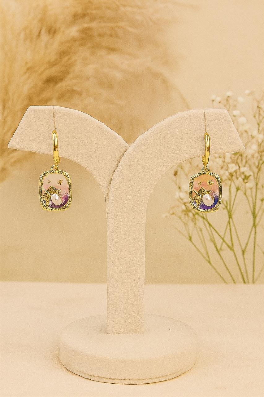 Luna Rosé Anti Tarnish Earrings