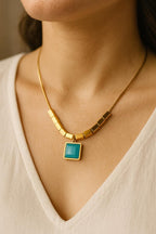 Emerald Charm Anti Tarnish Necklace