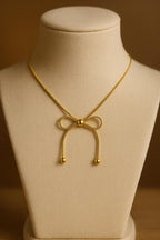 Ribbon Aura Anti Tarnish Necklace