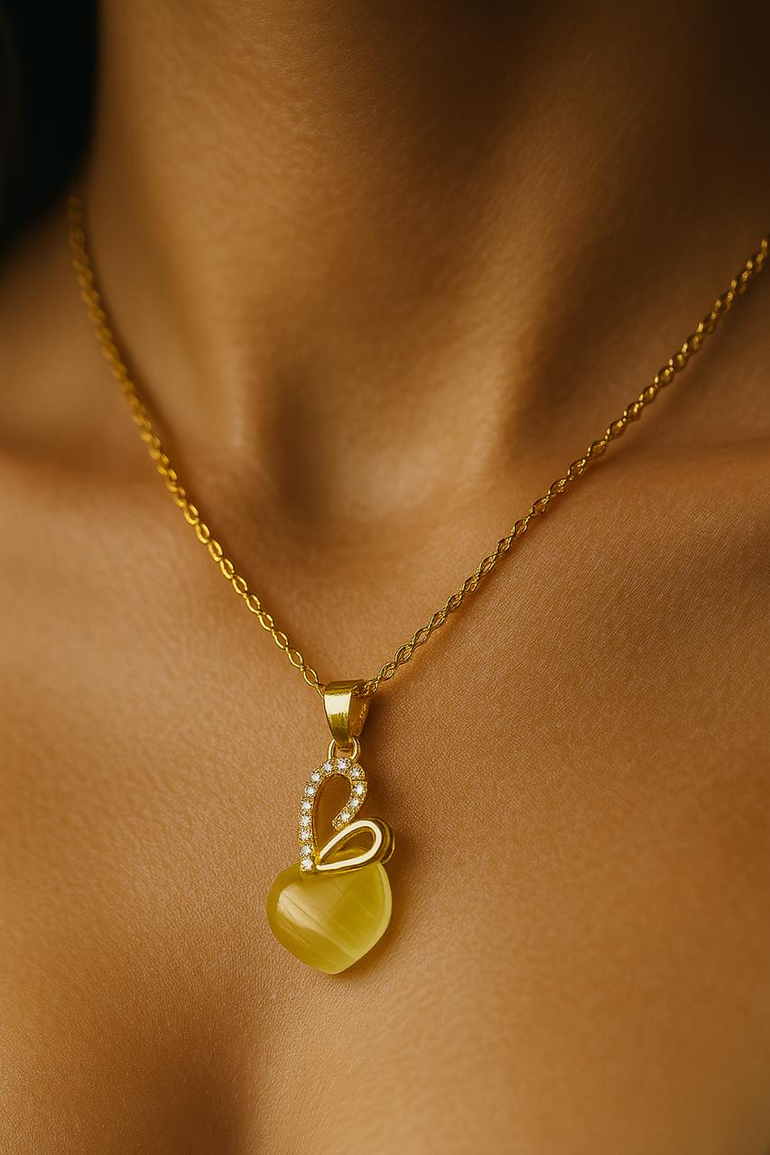 Honey Heart Anti Tarnish Necklace