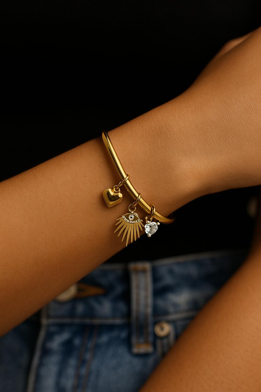 Halo Charm Anti Tarnish Braclete